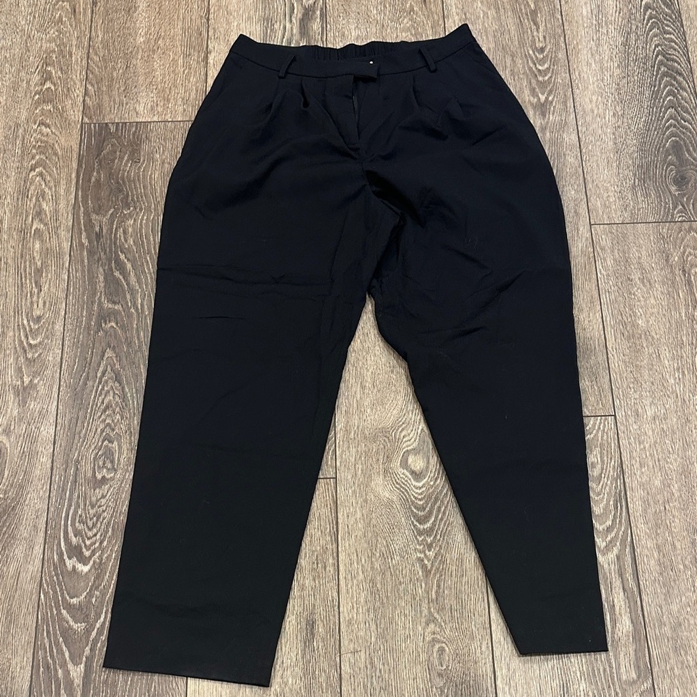 NEW The Drop Pleated Straight Women’s Dress Pant Dylan Style Black Large